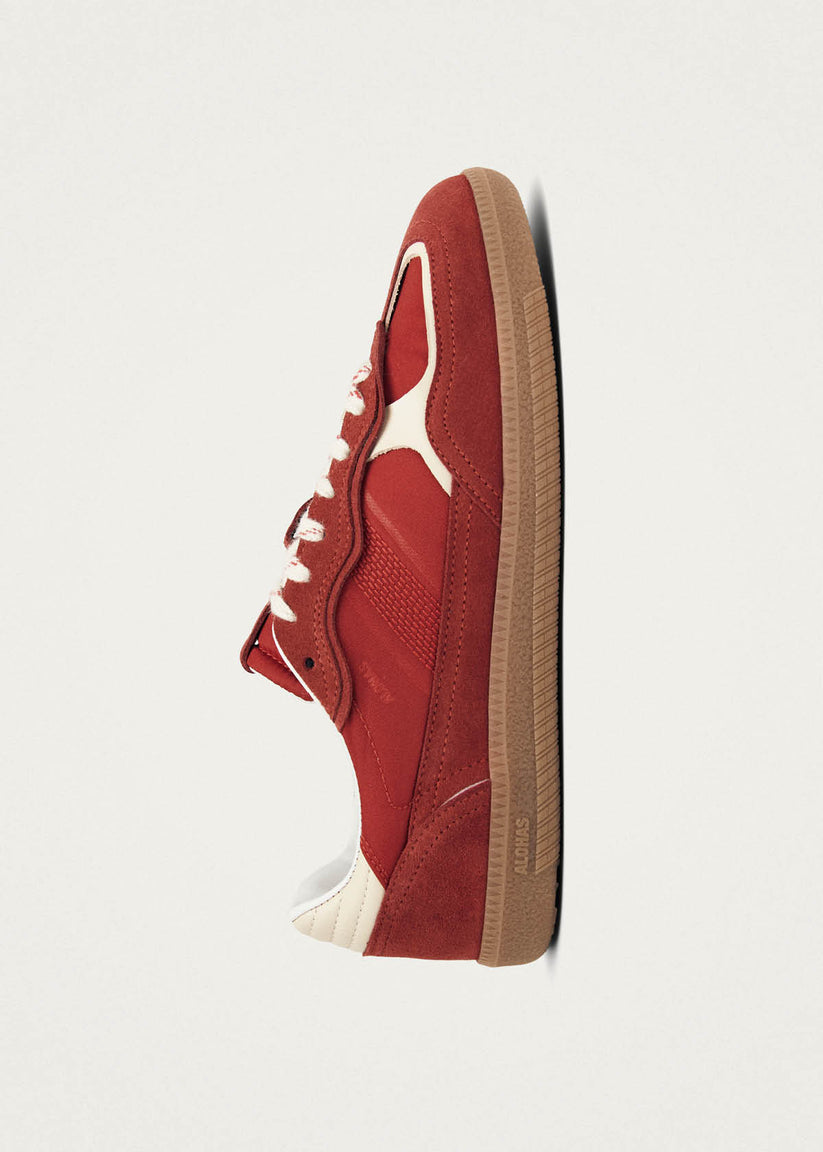 TB.490 RIFE SHEEN RED LEATHER SNEAKERS