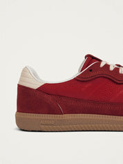 Tb.490 rife sheen red leather sneakers