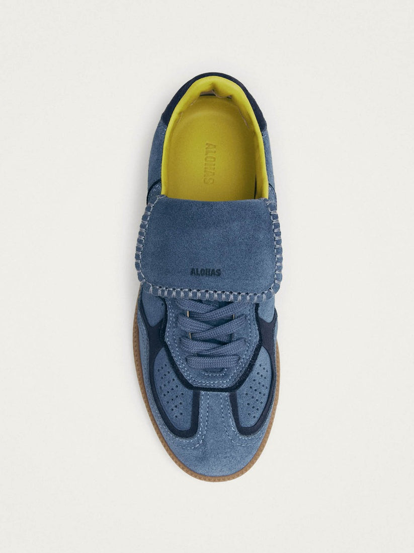 Tb.490 club suede blue leather sneakers