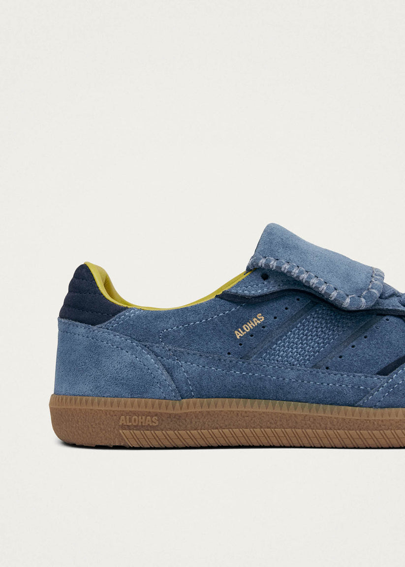 TB.490 CLUB SUEDE BLUE LEATHER SNEAKERS