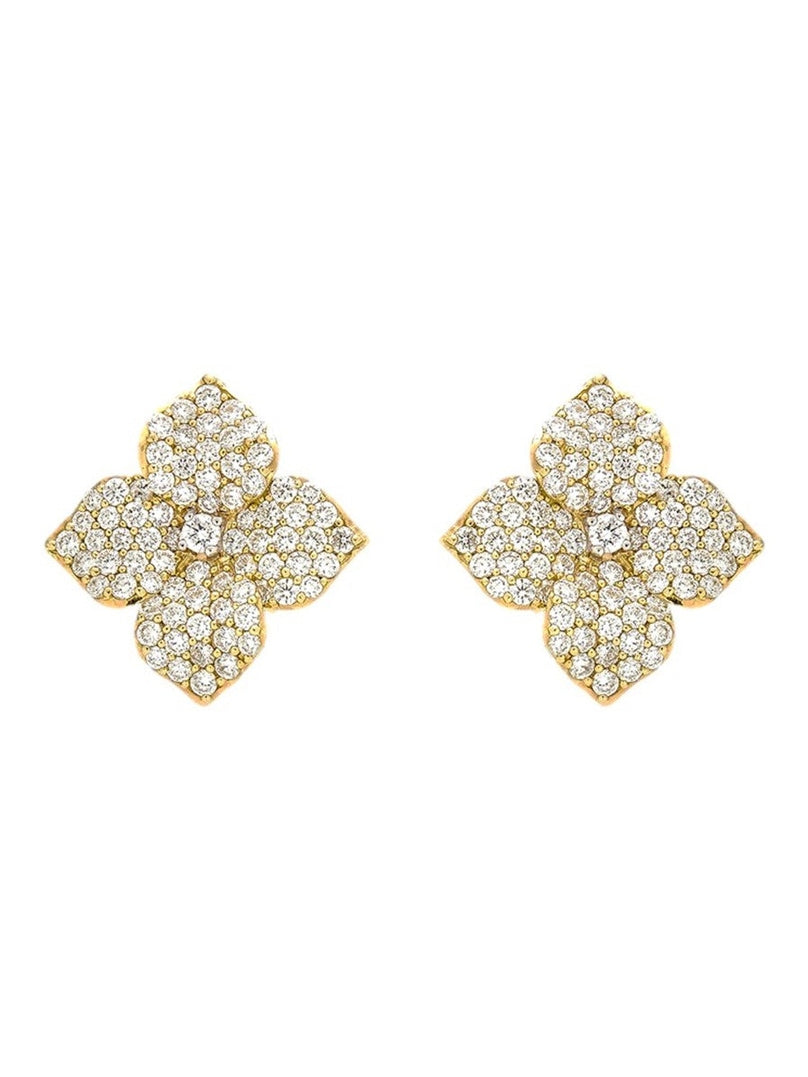 Fiore rd dia 1.46/y18k sm flower earrings-(posts)