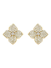 Fiore rd dia 1.46/y18k sm flower earrings-(posts)