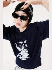 Oversized hip hop dance studio vintage graphics