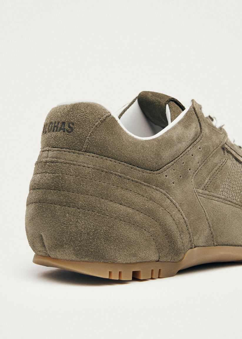 TB.56 SUEDE KHAKI LEATHER SNEAKERS