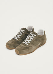 TB.56 SUEDE KHAKI LEATHER SNEAKERS
