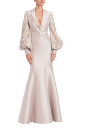 Belted Mermaid Shirt Gown