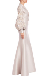 Belted Mermaid Shirt Gown