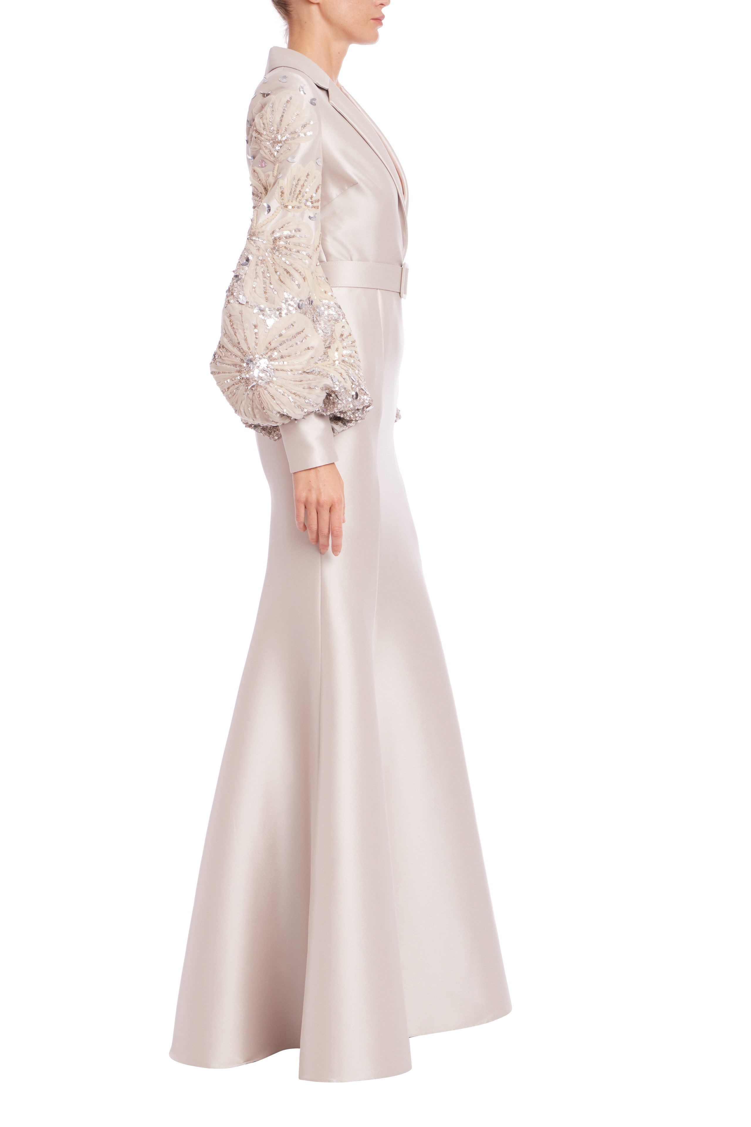 Belted Mermaid Shirt Gown