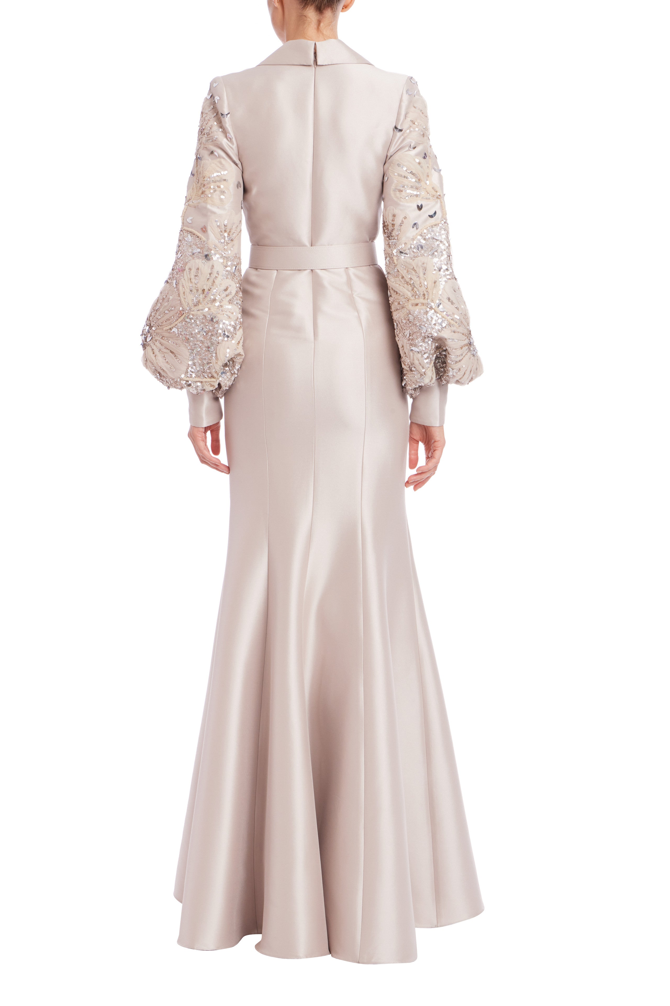 Belted Mermaid Shirt Gown