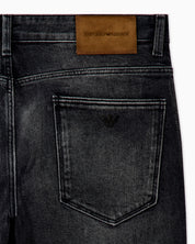 Five-pocket jeans slim fit distressed with paint splatters