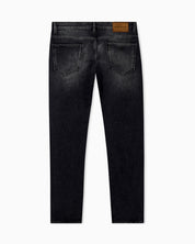 Five-pocket jeans slim fit distressed with paint splatters