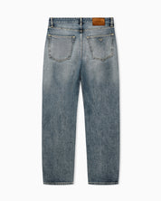 Five-pocket denim jeans regular fit with whiskering