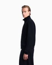 Full-zip blouson in 3d crepe jersey Signature Capsule