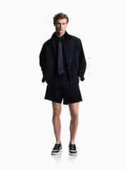 Bermuda shorts in Tencel jacquard with a regular fit