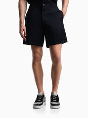 Bermuda shorts in Tencel jacquard with a regular fit