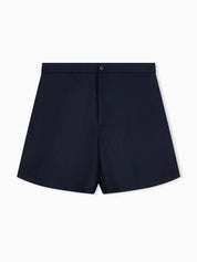 Bermuda shorts in Tencel jacquard with a regular fit