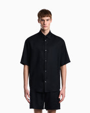 Shirt in lyocell jacquard with a regular fit