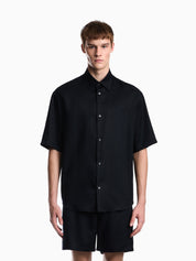 Shirt in lyocell jacquard with a regular fit