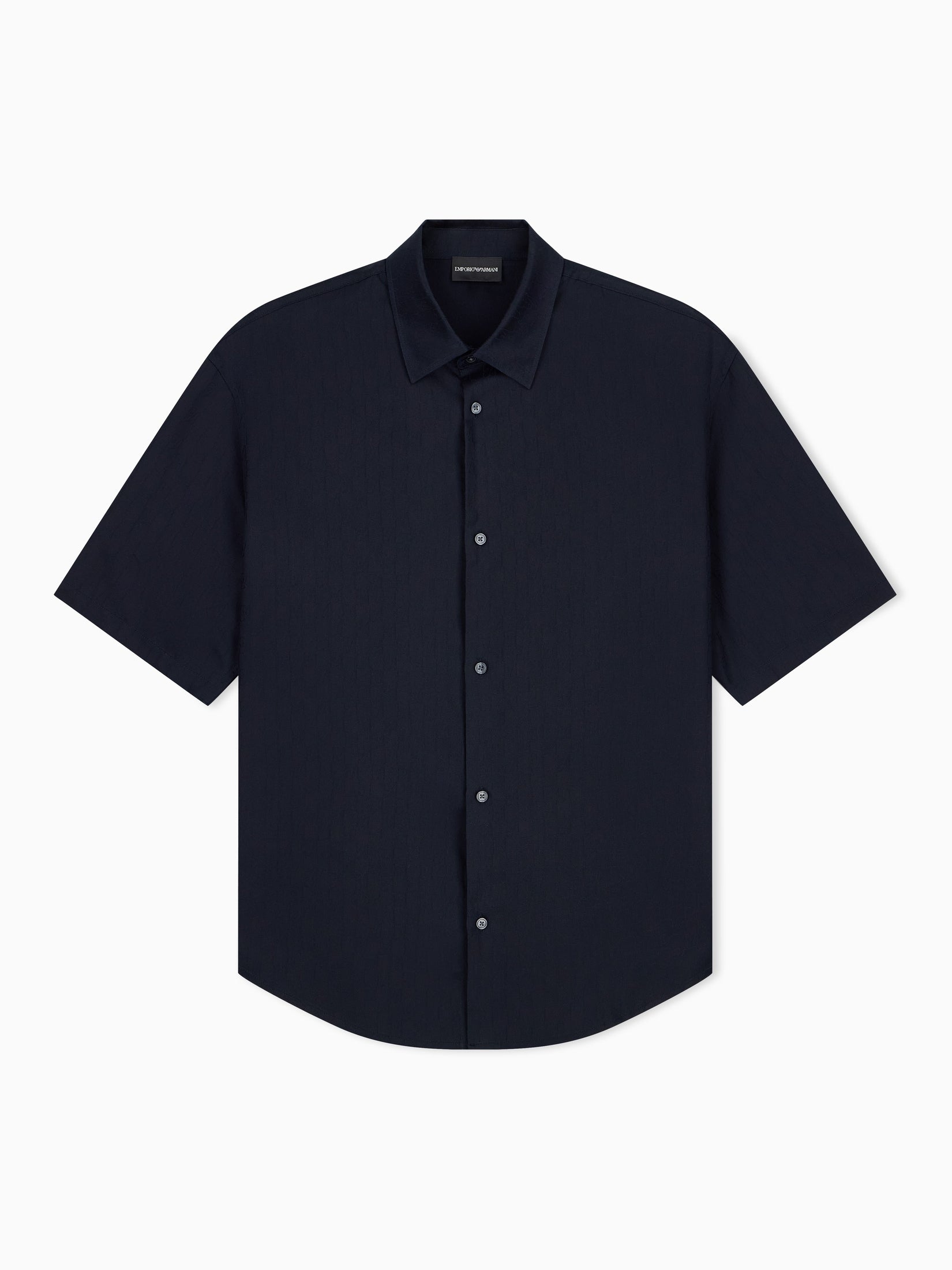 Shirt in lyocell jacquard with a regular fit