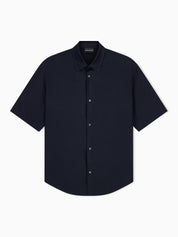 Shirt in lyocell jacquard with a regular fit