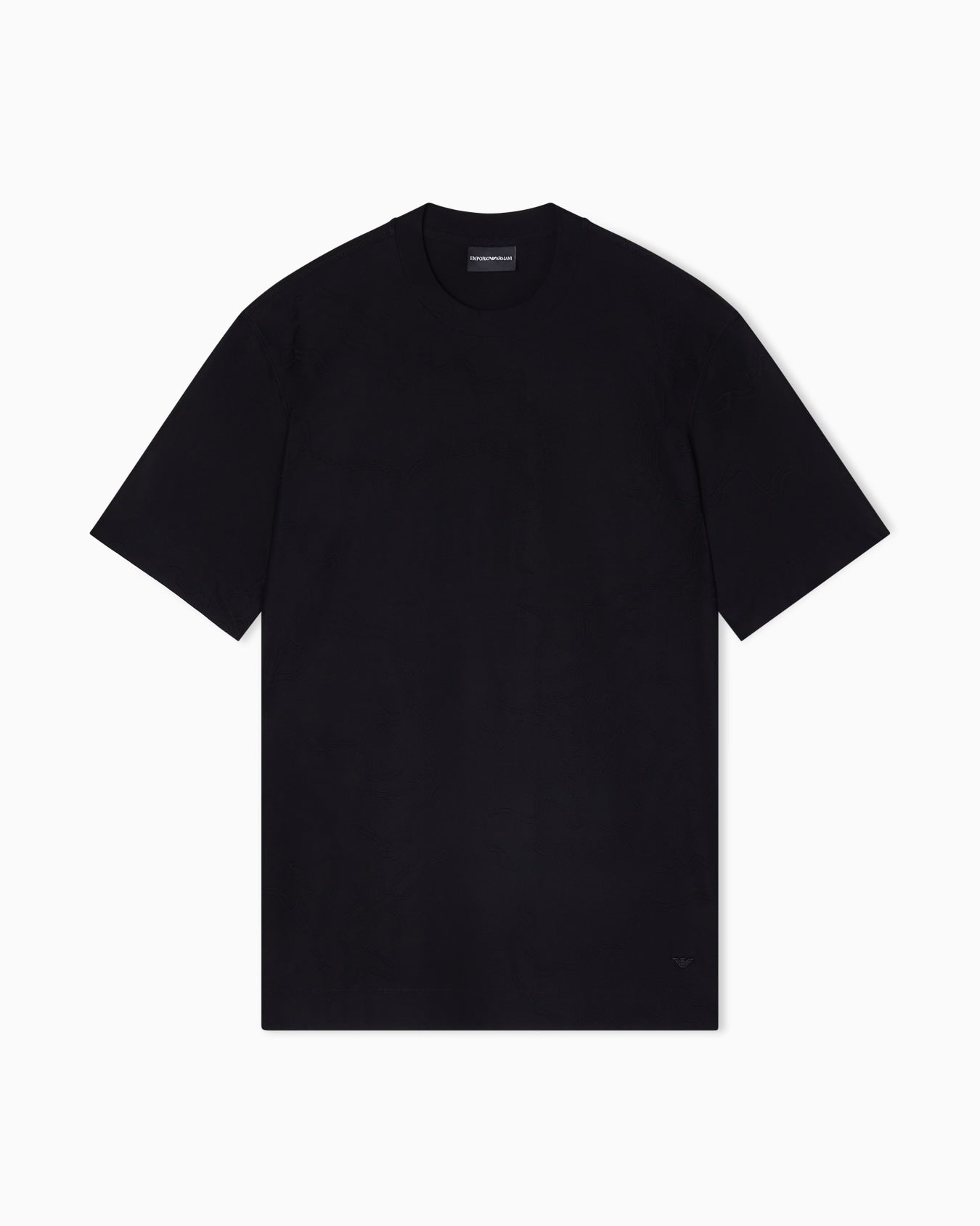 Jersey Jacquard T-Shirt with All-Over Motif