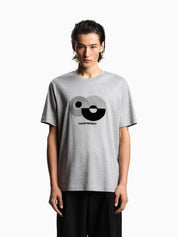Jersey T-shirt with op-art embroidery