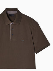 Regular fit piqué polo shirt