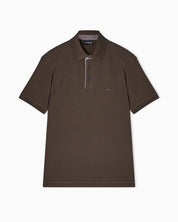 Regular fit piqué polo shirt