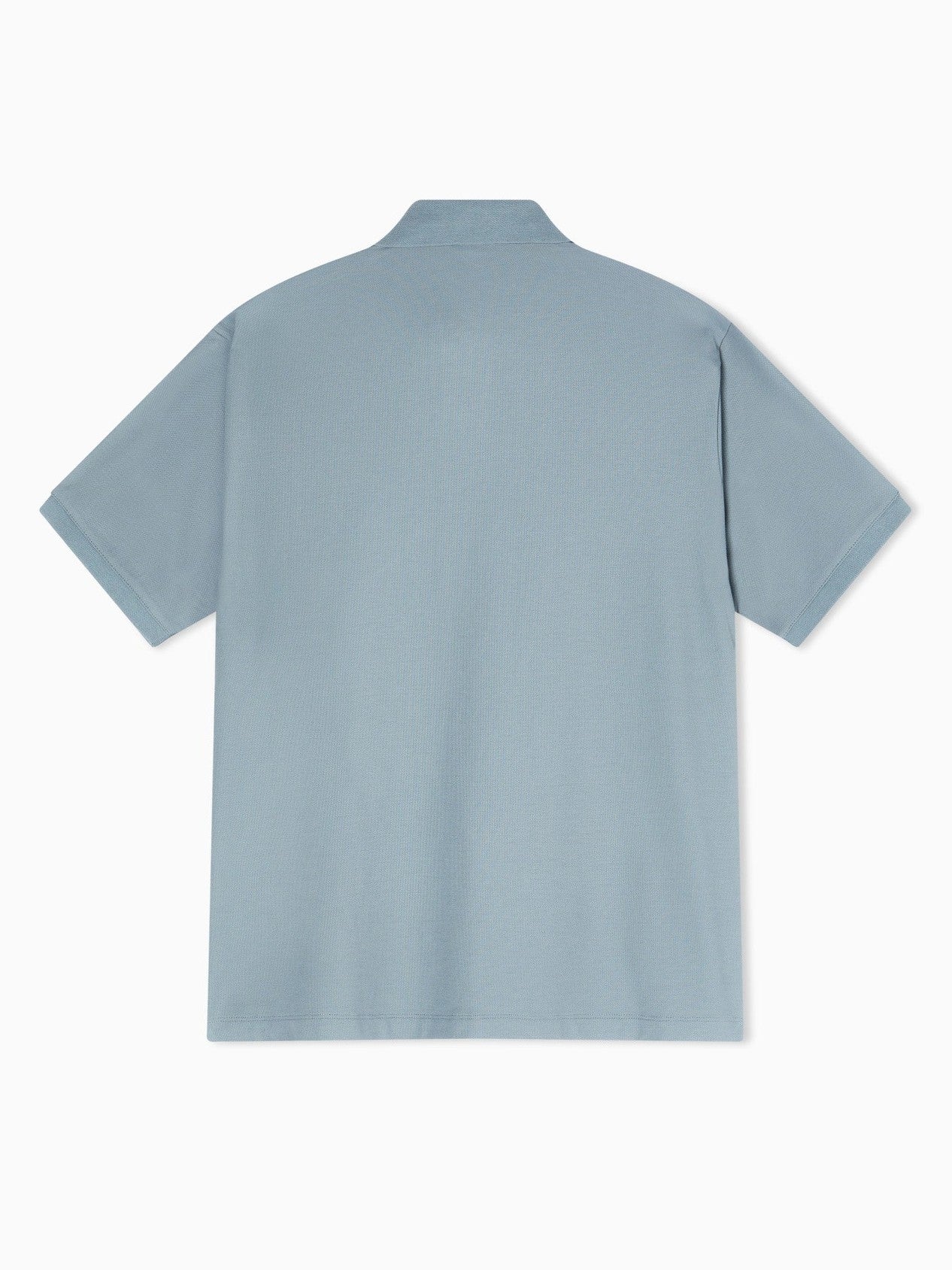 Piqué polo shirt with embroidered eagle