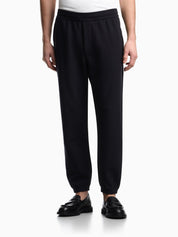 Lyocell-blend jacquard interlock jersey joggers