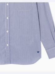 Travel Essential striped button-down shirt