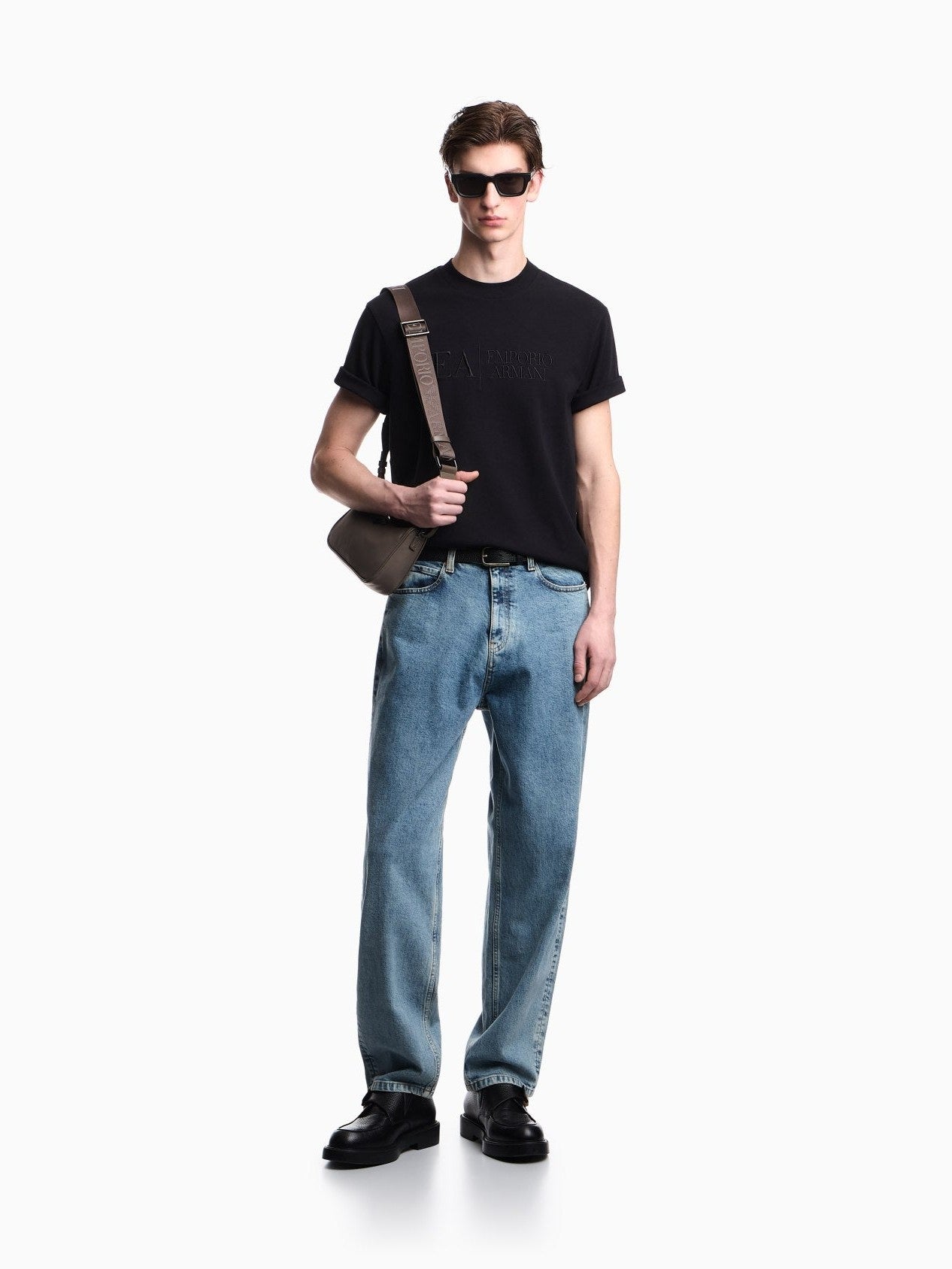 Icon interlock jersey T-shirt with embroidery