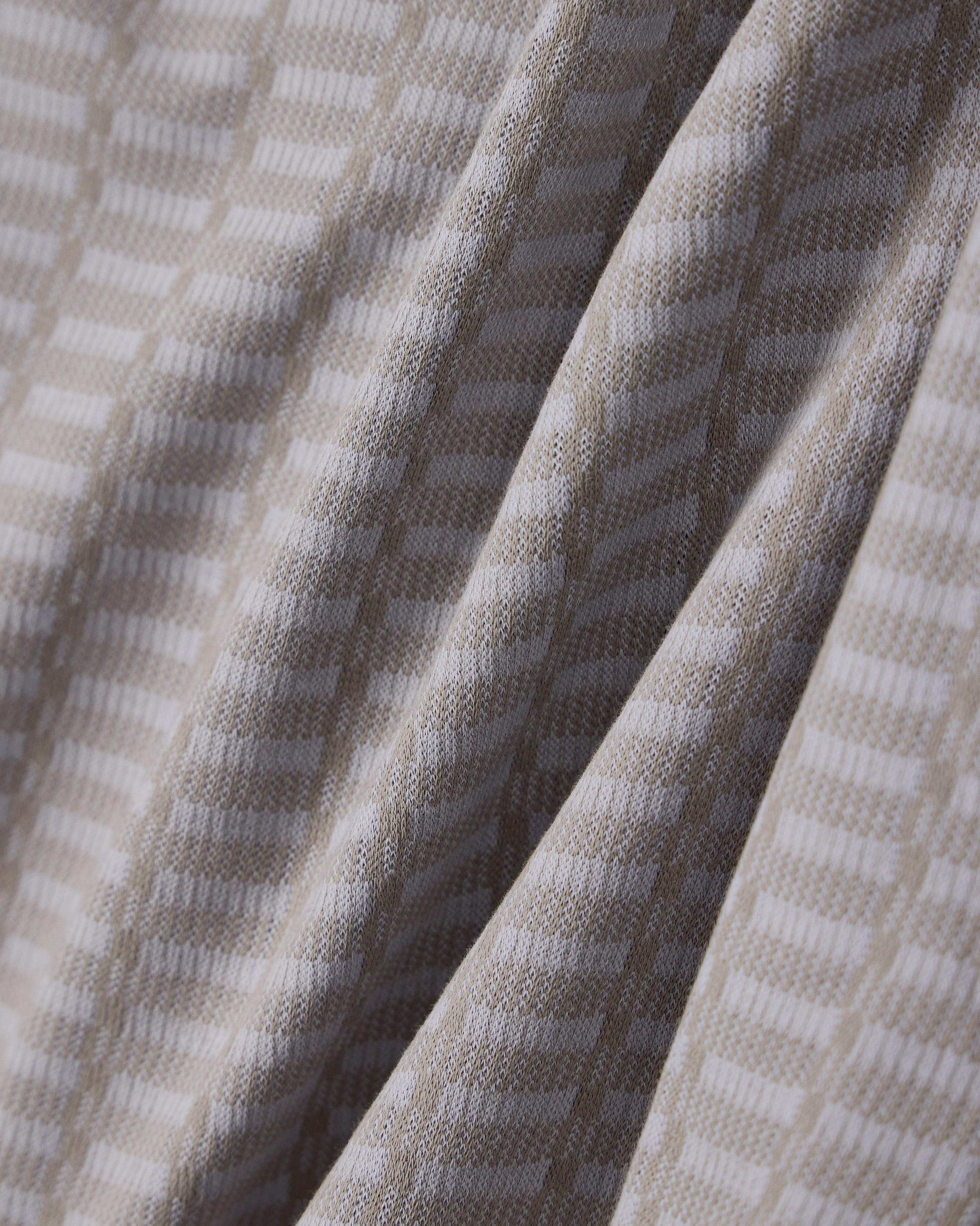 Jersey jacquard knit-effect T-shirt