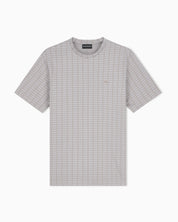 Jersey jacquard knit-effect T-shirt