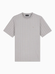 Jersey jacquard knit-effect T-shirt
