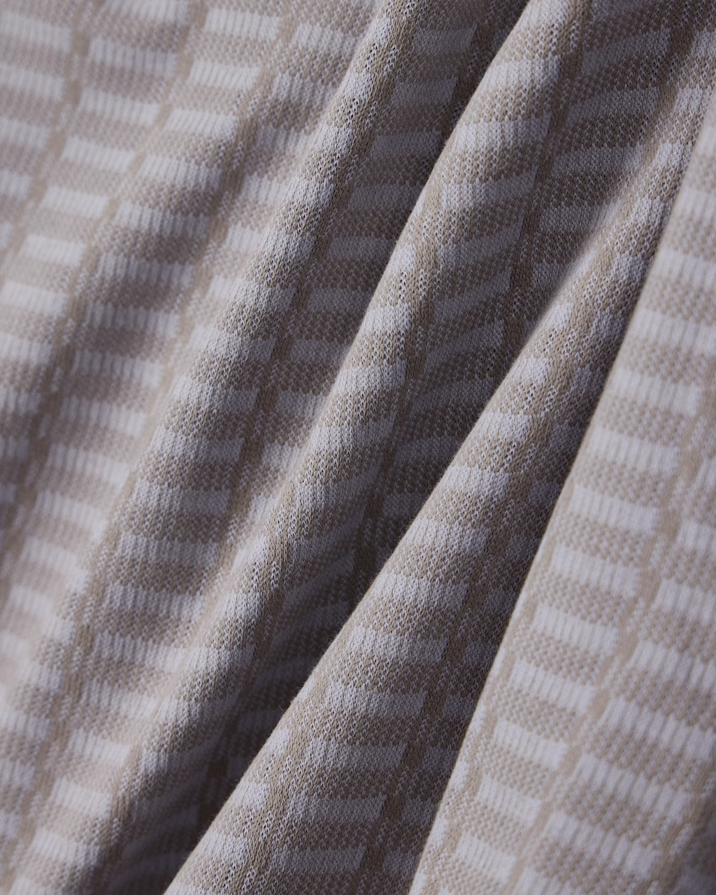 Polo in mouliné jacquard jersey