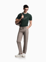 Slim-fit, heavy jersey T-shirt with logo signature embroidery