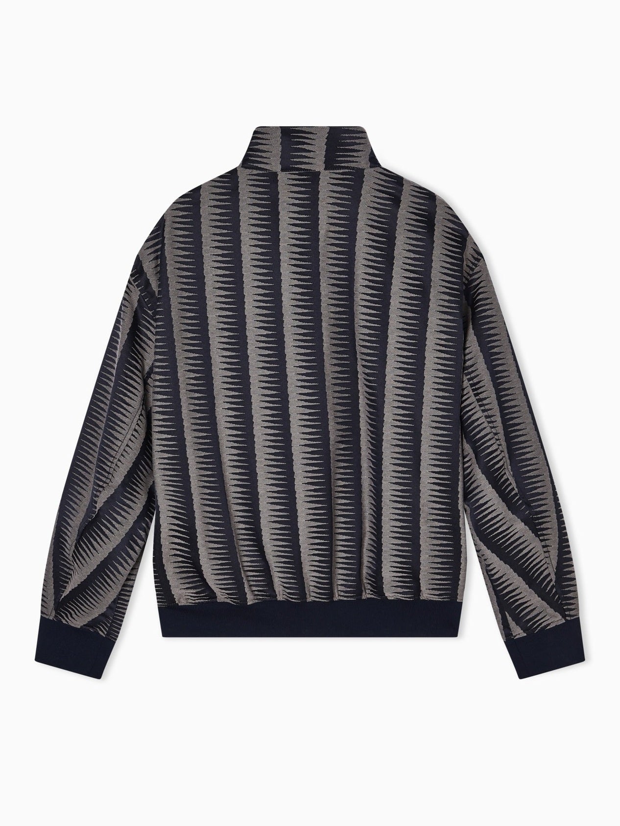 Blouson in Jacquard Fabric with Op-Art Motif