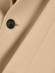 Seersucker blazer with down padding and a regular fit