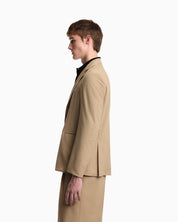 Seersucker blazer with down padding and a regular fit