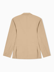 Seersucker blazer with down padding and a regular fit