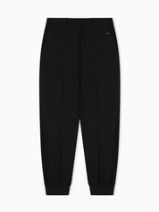 Nylon trousers with front ribs