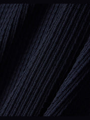 Polo collar sweater in wool and lyocell blend