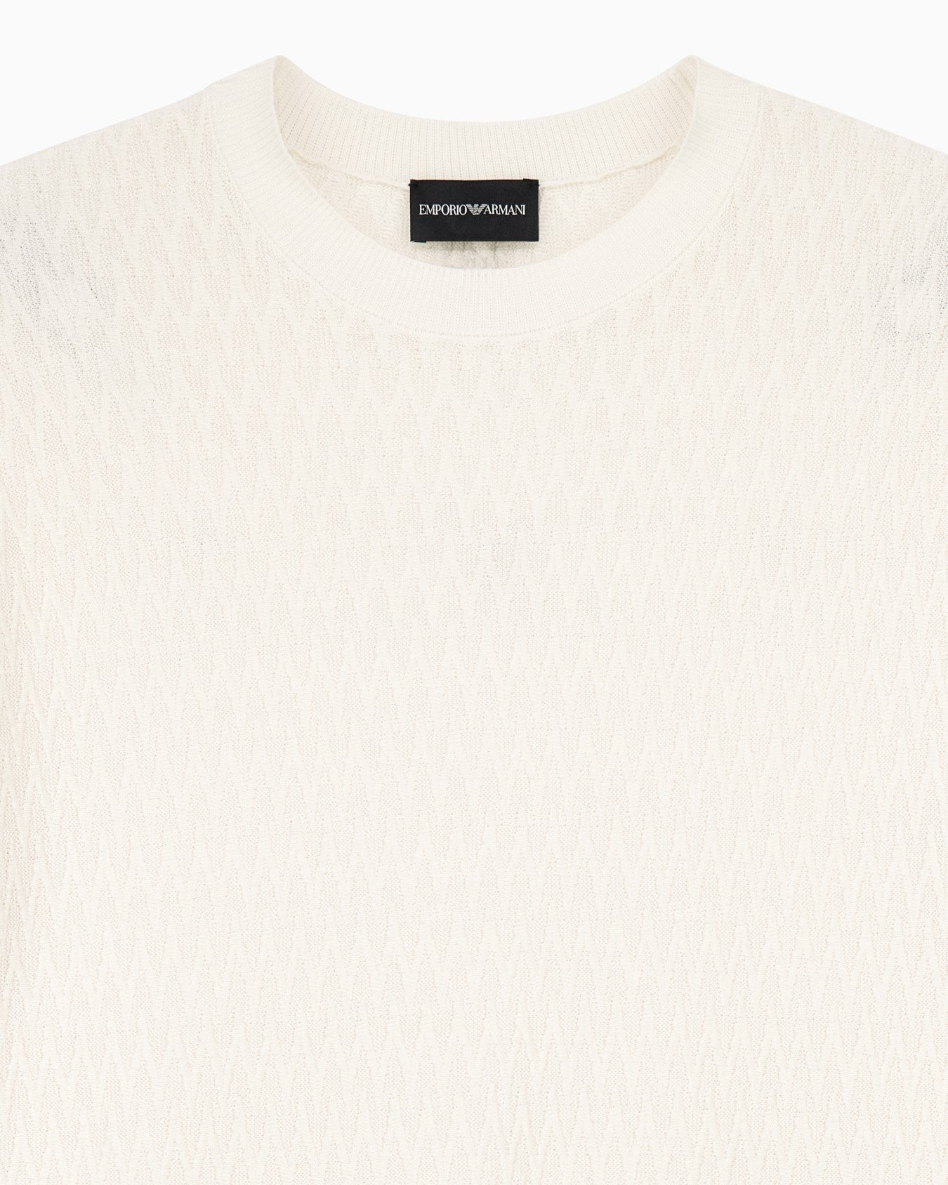 Chevron jacquard knit sweater