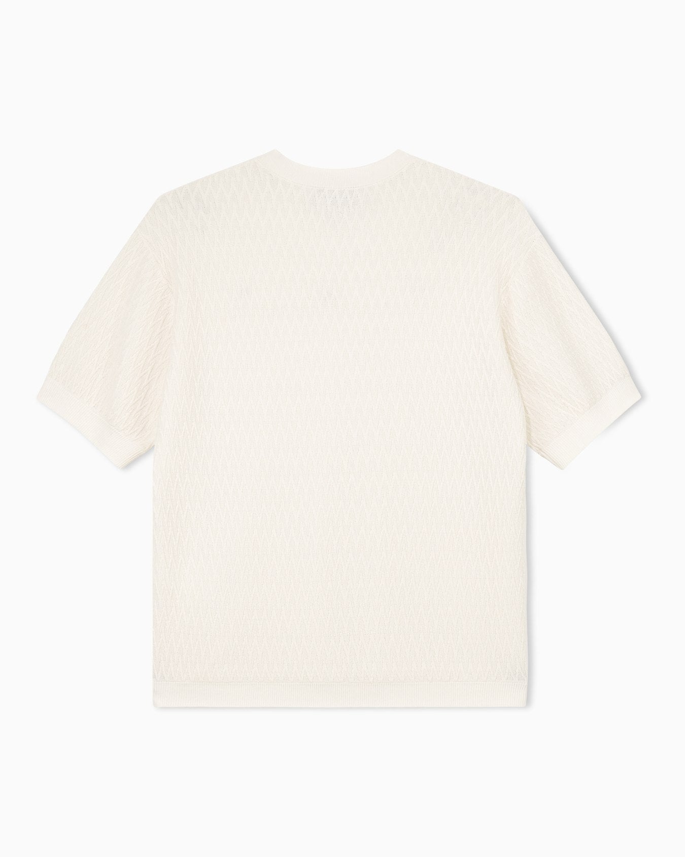 Chevron jacquard knit sweater