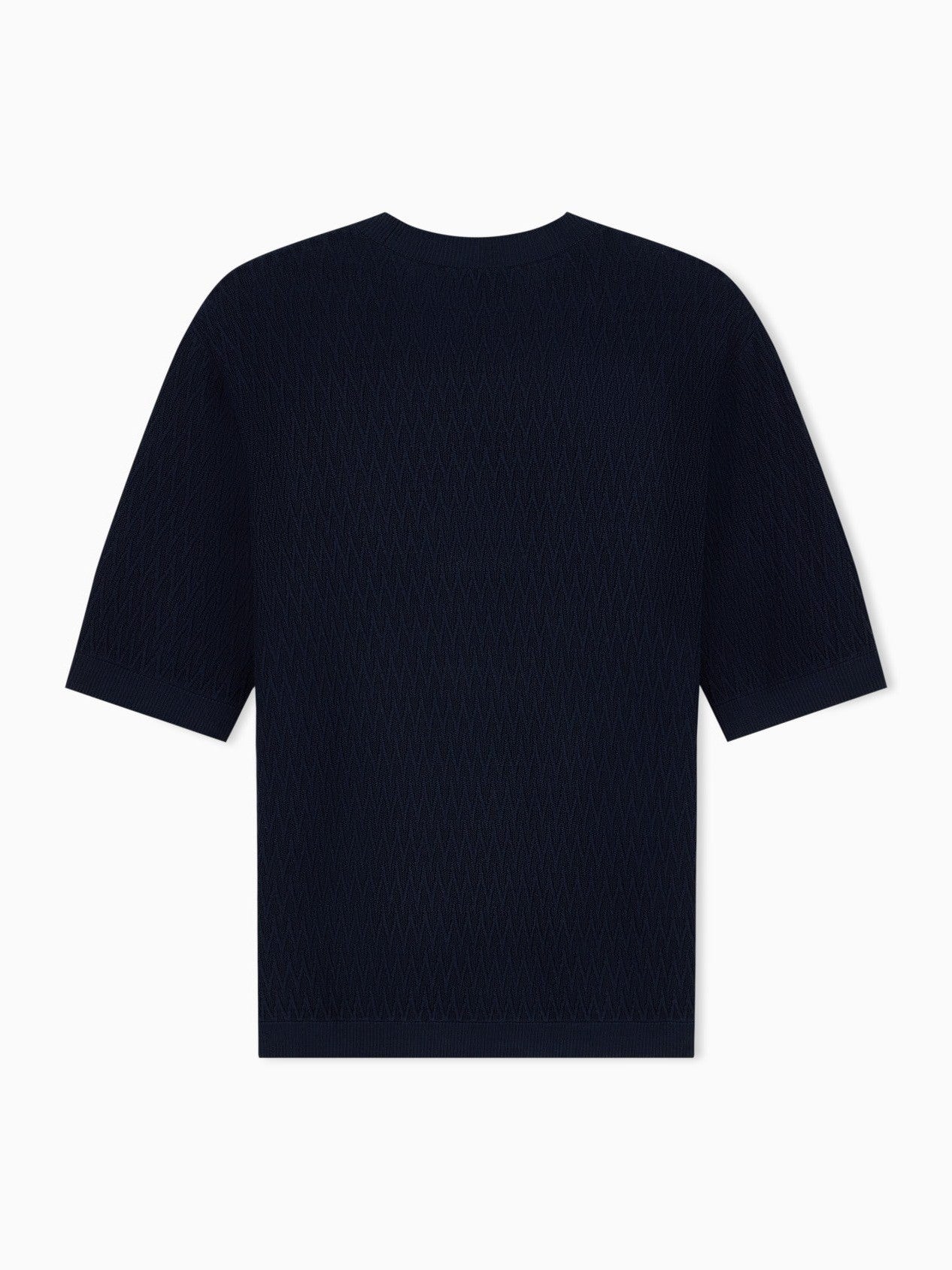 Chevron jacquard knit sweater