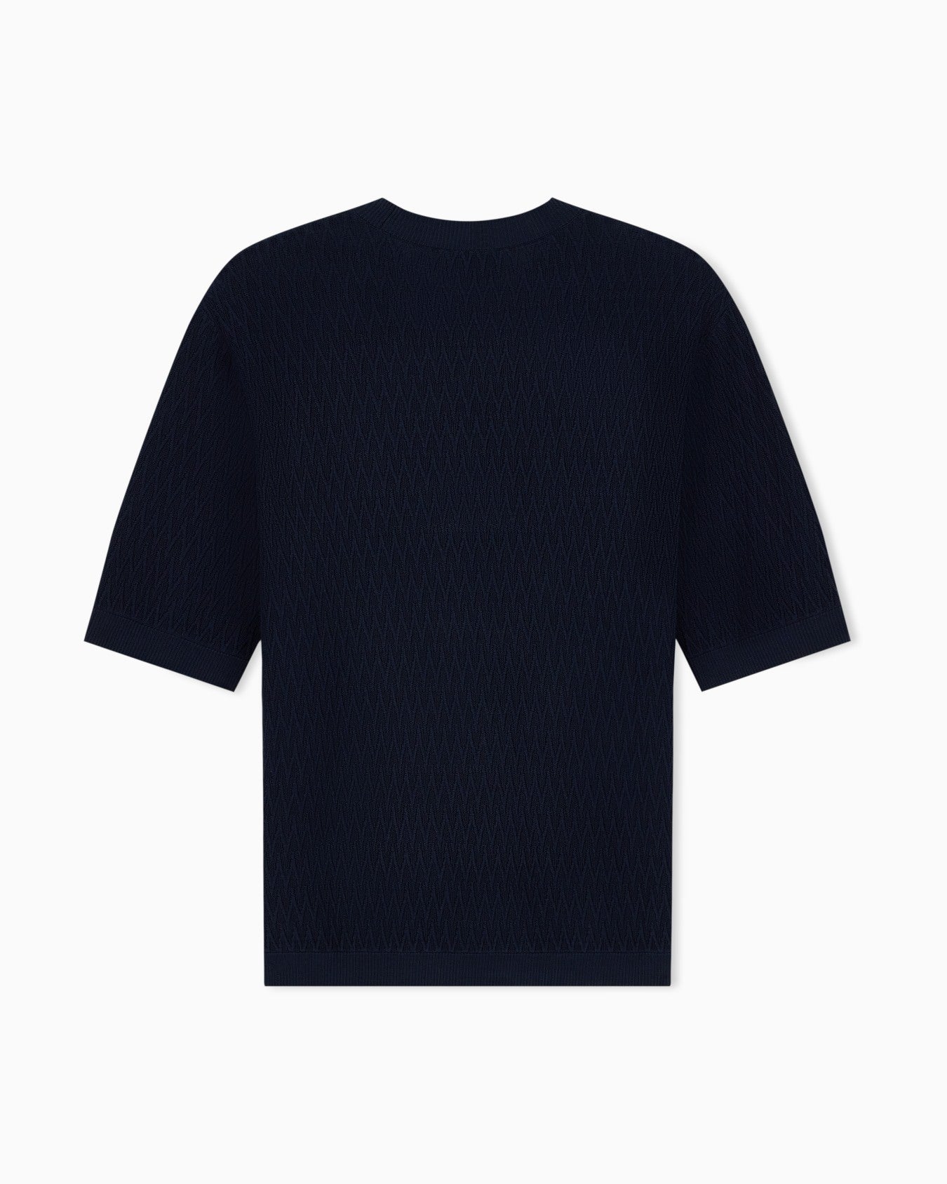 Chevron jacquard knit sweater