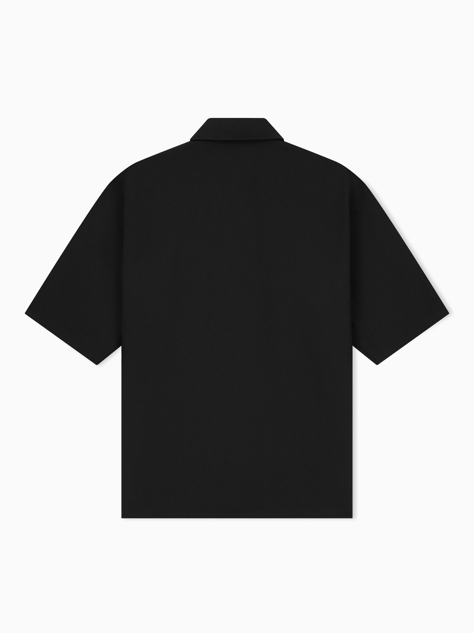 Seersucker shirt with down padding and rib details