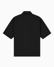 Seersucker shirt with down padding and rib details