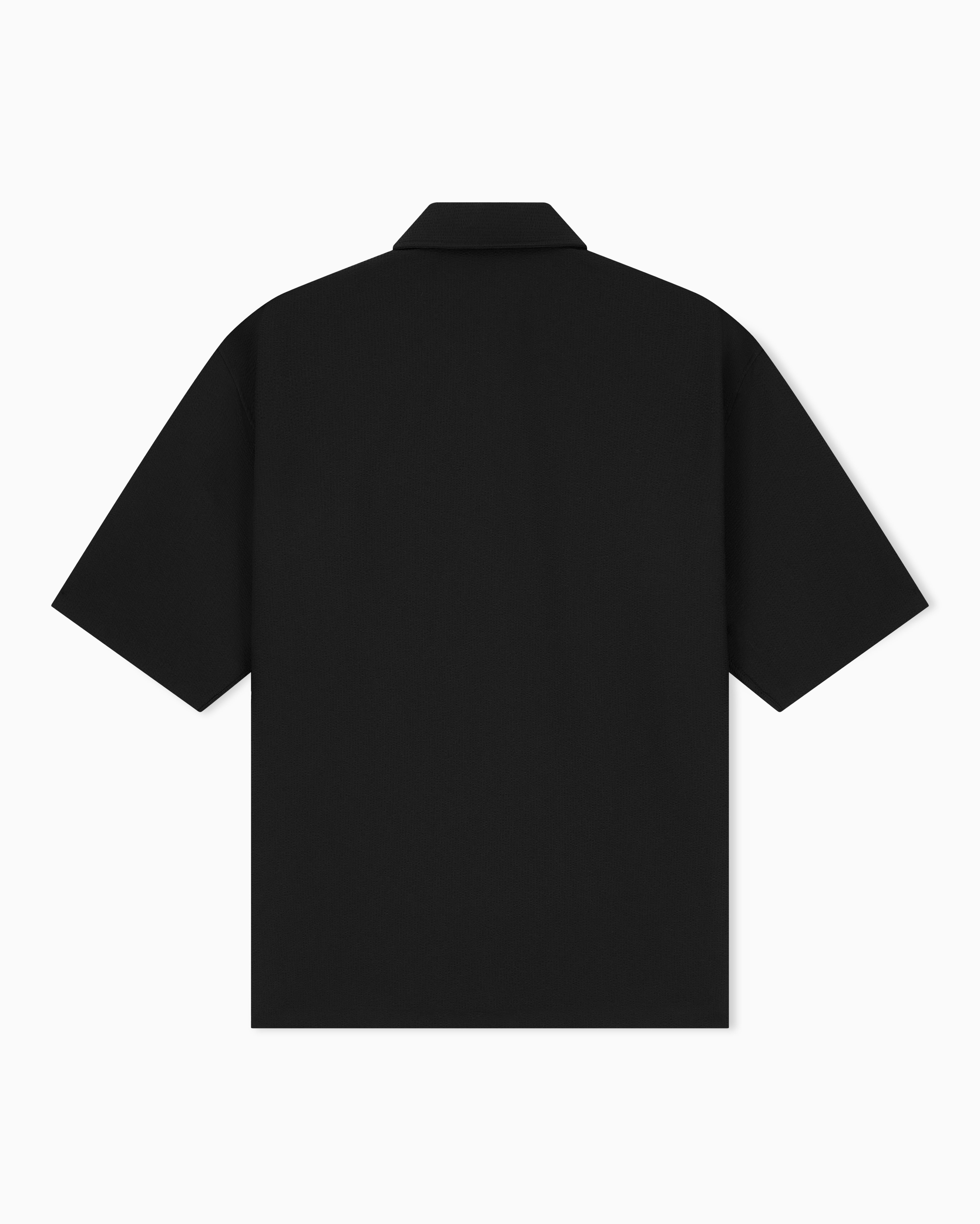 Seersucker shirt with down padding and rib details